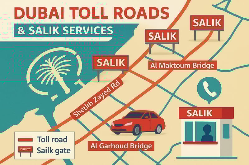 Dubai Toll Roads and Salik Services